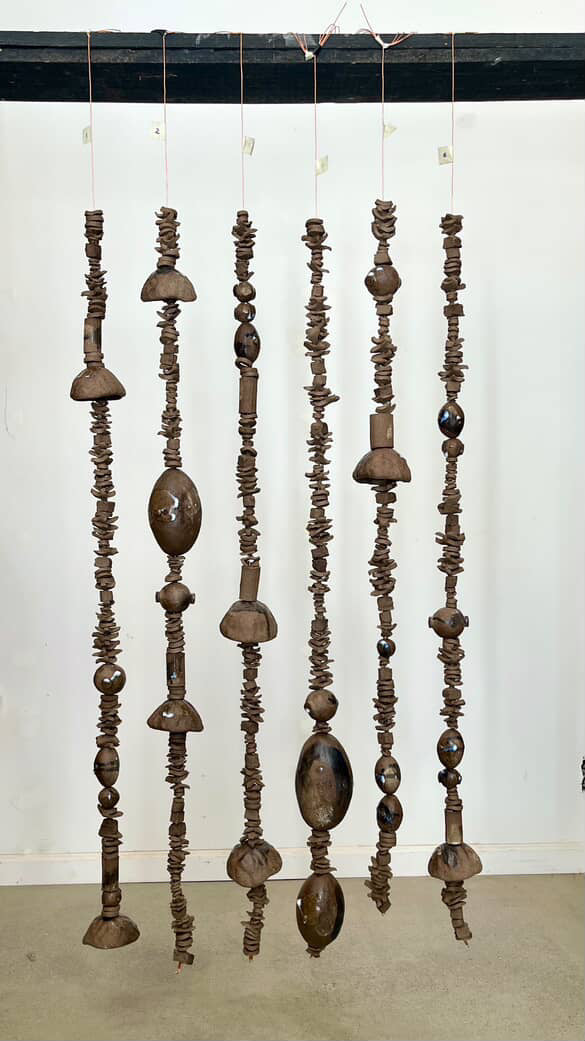 Brutalist Ceramic Curtain by Ren von Hasseln