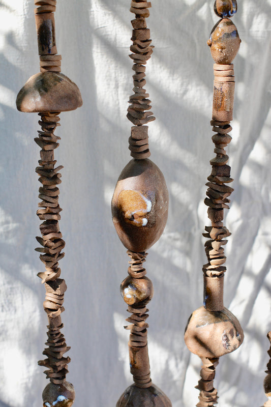 Brutalist Ceramic Curtain by Ren von Hasseln